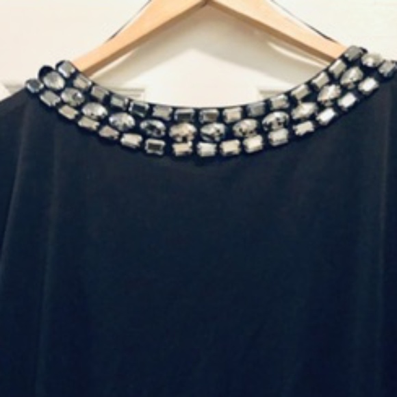 Erato Beaded Mini Dress/Blouson Top - Picture 6 of 7